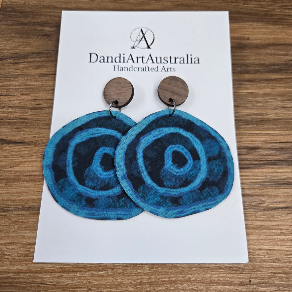 DandiArt x KingKing Fabric Earrings - Handcrafted Wearable Art
