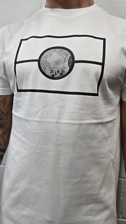 White & Blak Flag Tee