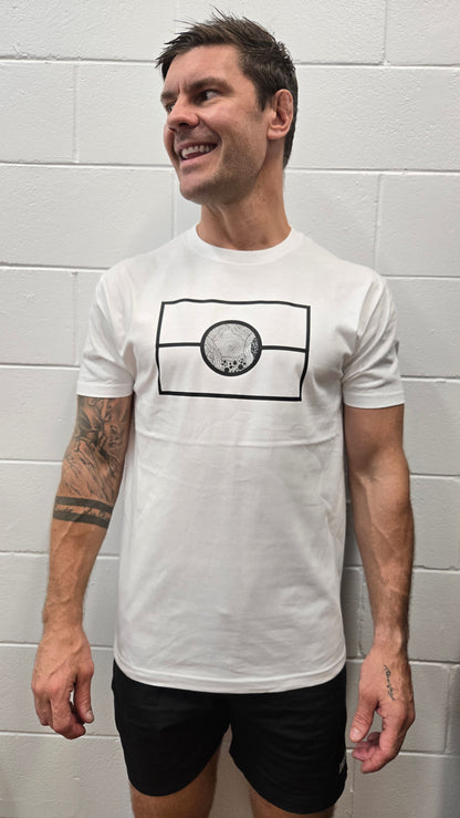 White & Blak Flag Tee