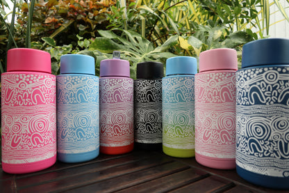 Layered Land 1L- 32oz Water Bottle – Aboriginal Art