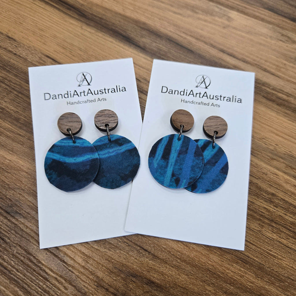 DandiArt x KingKing Fabric Earrings - Handcrafted Wearable Art