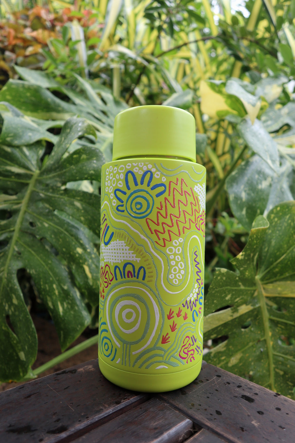 Tracking 1L Water Bottle – Aboriginal Art