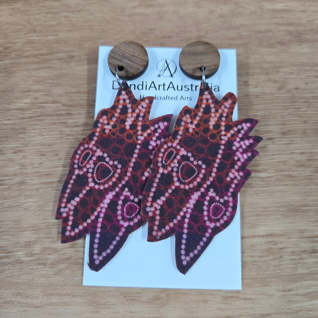 DandiArt x KingKing Fabric Earrings - Handcrafted Wearable Art