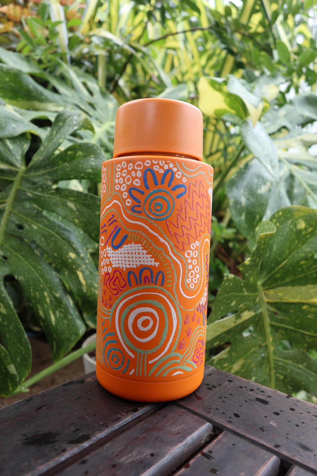 Tracking 1L Water Bottle – Aboriginal Art