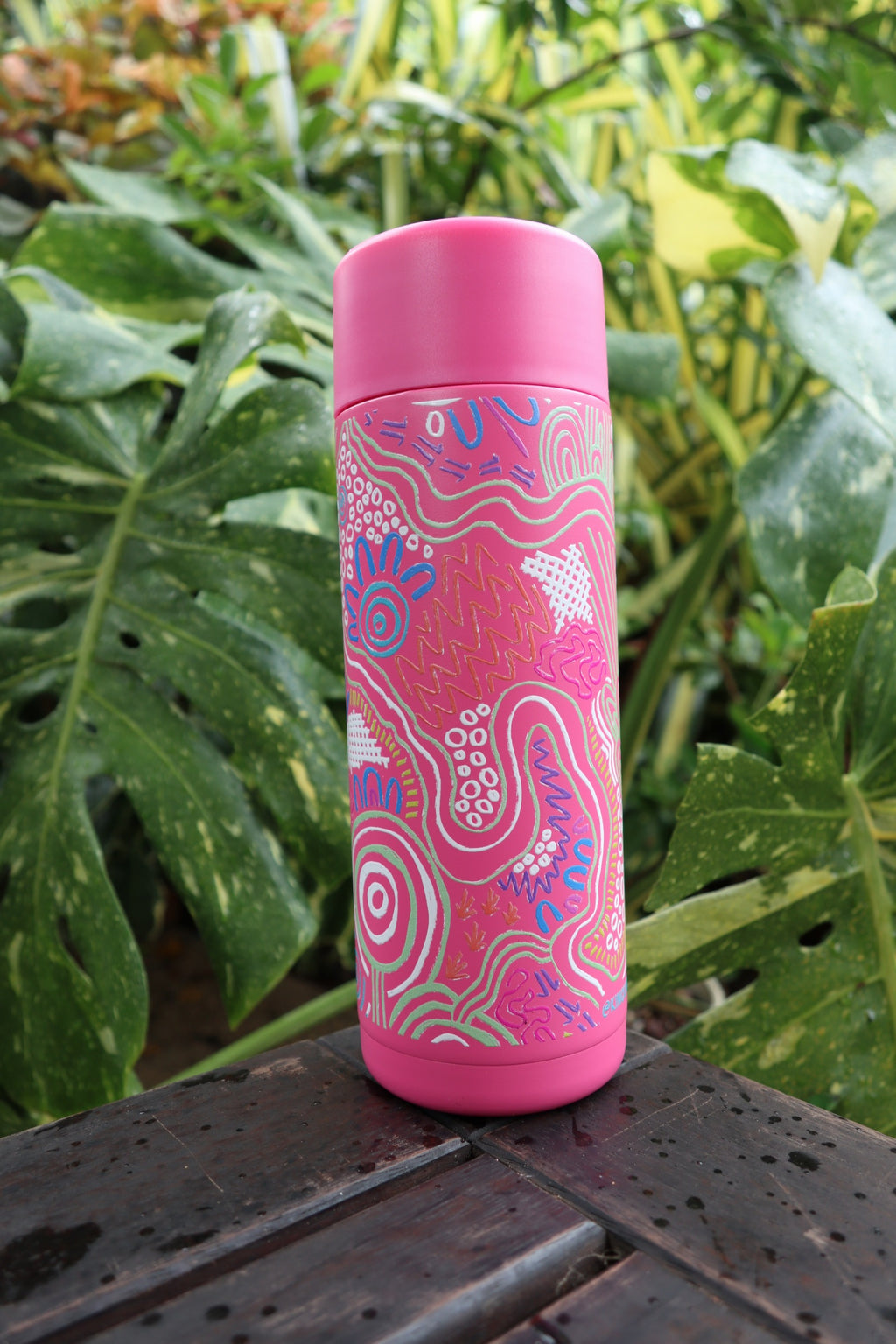 Tracking 590mL Water Bottle – Aboriginal Art