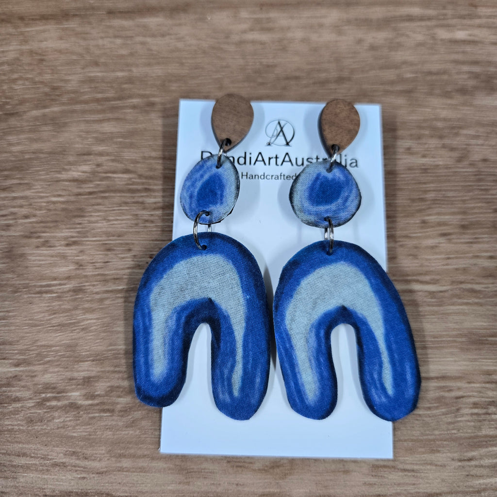 DandiArt x KingKing Fabric Earrings - Handcrafted Wearable Art