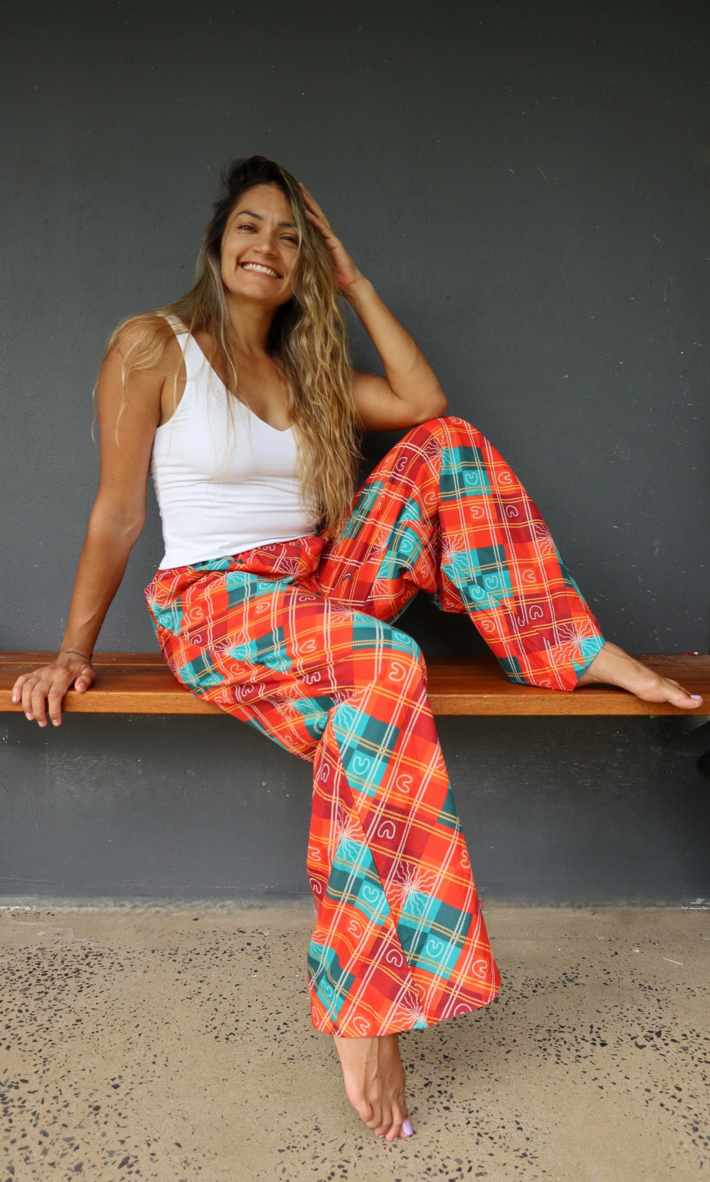 Blak Gingham Pants – Sale