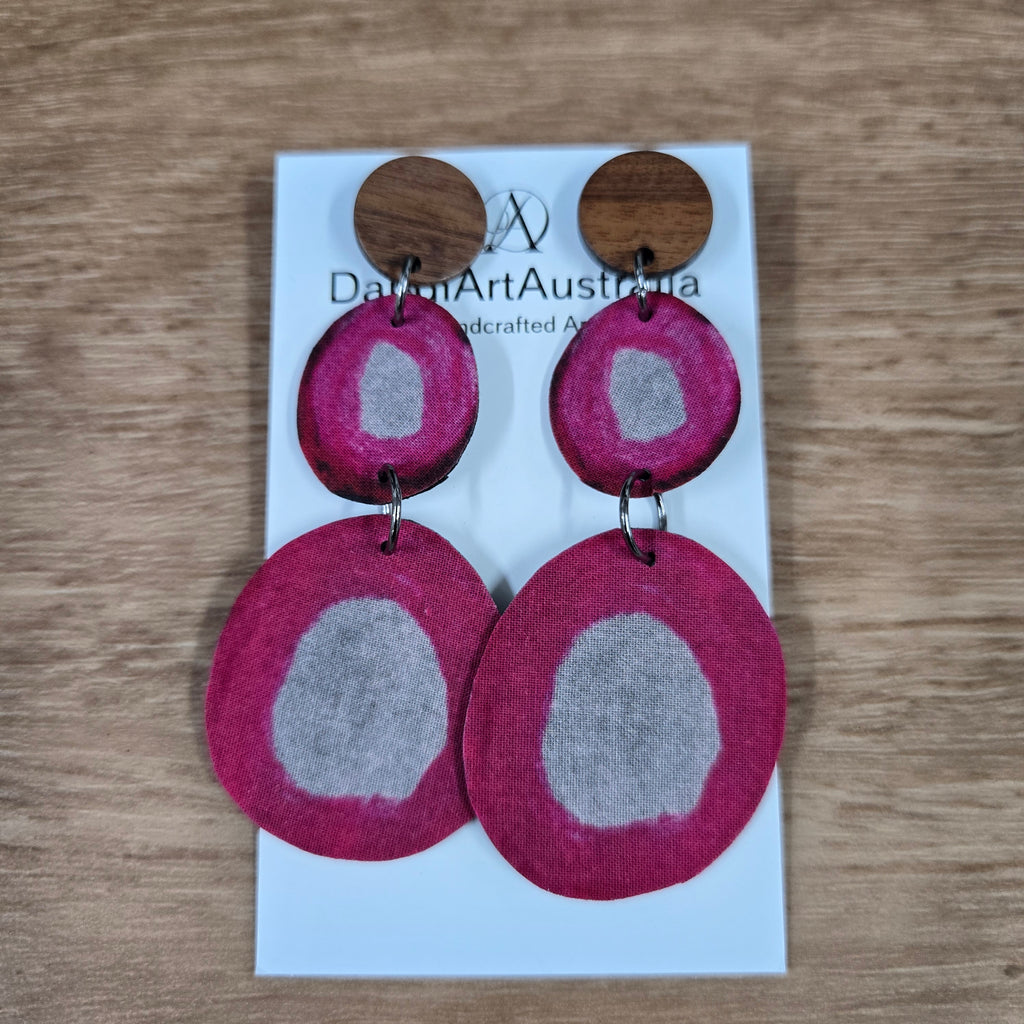 DandiArt x KingKing Fabric Earrings - Handcrafted Wearable Art