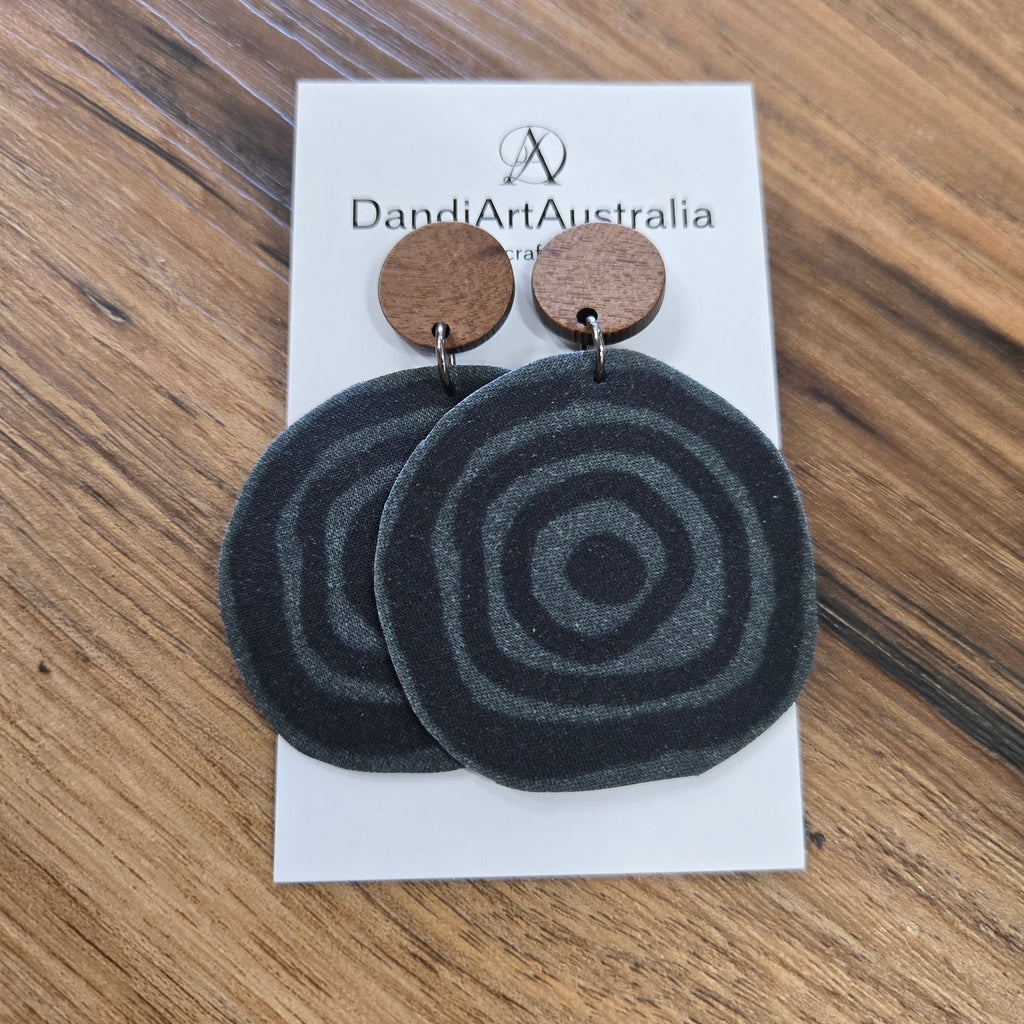 DandiArt x KingKing Fabric Earrings - Handcrafted Wearable Art