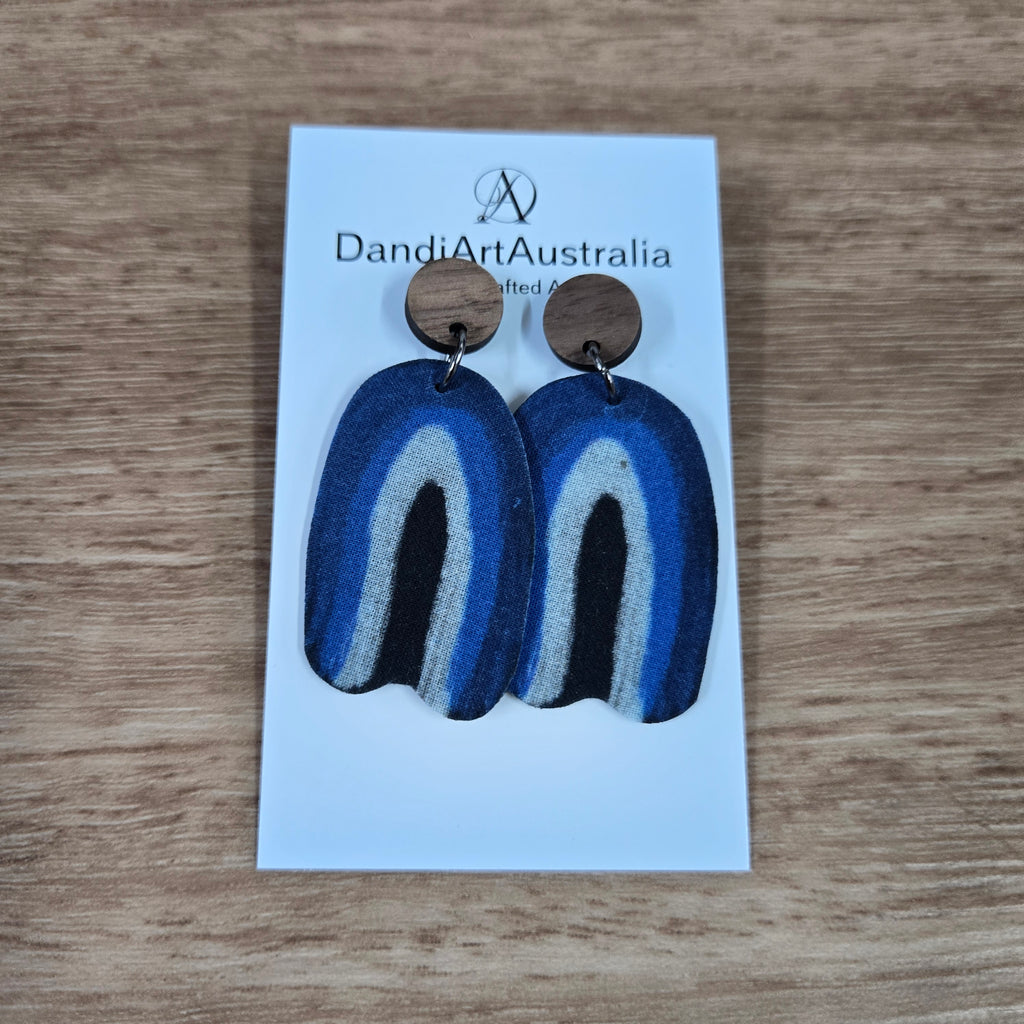DandiArt x KingKing Fabric Earrings - Handcrafted Wearable Art