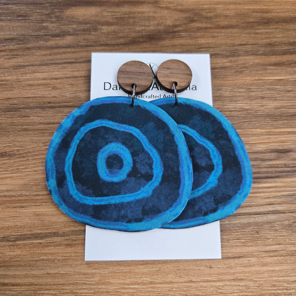DandiArt x KingKing Fabric Earrings - Handcrafted Wearable Art