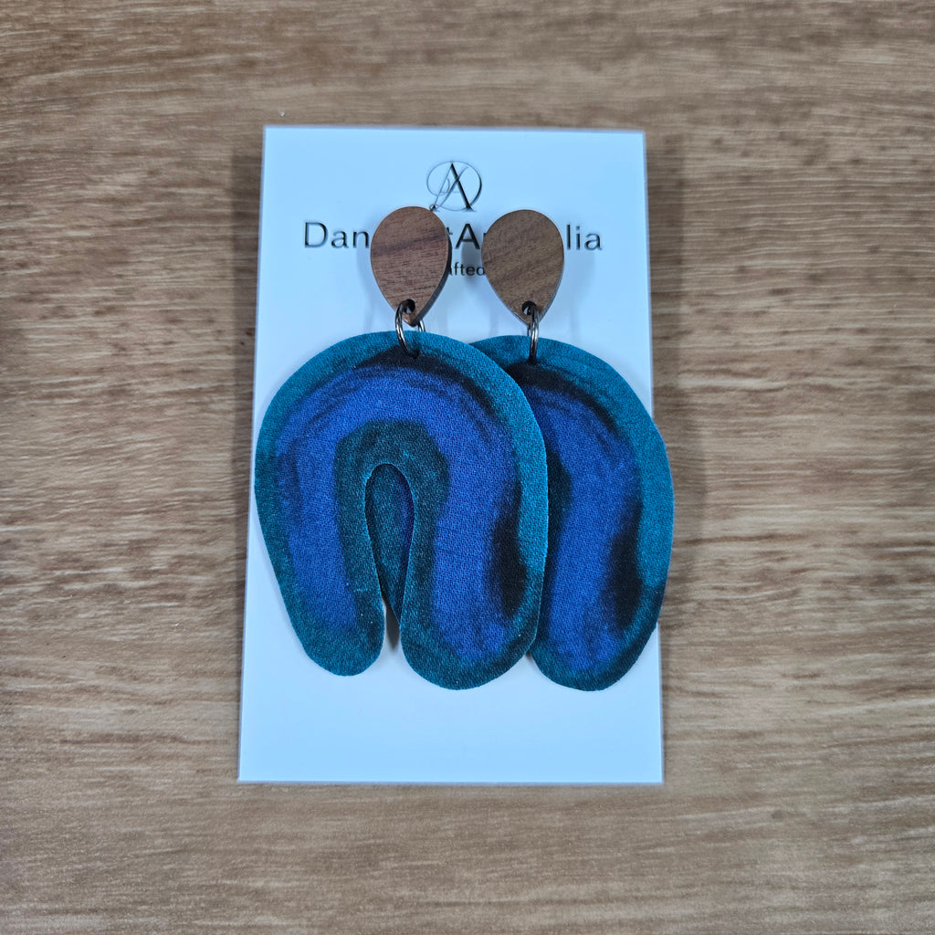 DandiArt x KingKing Fabric Earrings - Handcrafted Wearable Art
