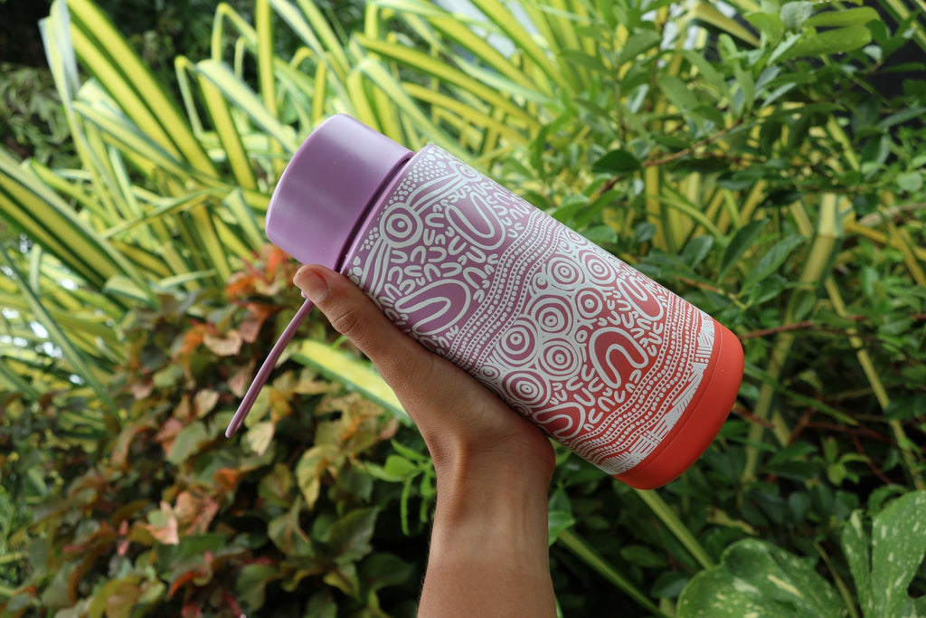 Layered Land 1L- 32oz Water Bottle – Aboriginal Art