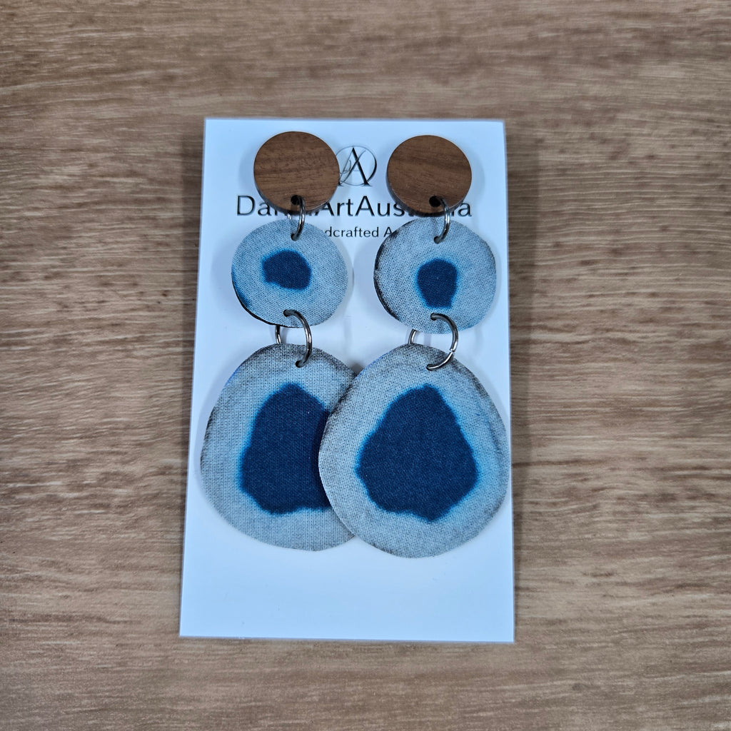 DandiArt x KingKing Fabric Earrings - Handcrafted Wearable Art