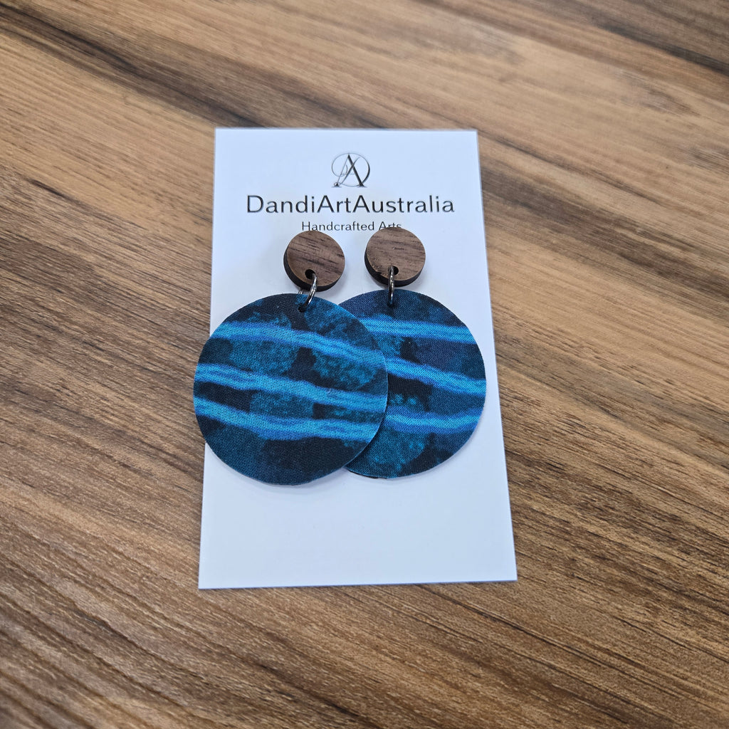 DandiArt x KingKing Fabric Earrings - Handcrafted Wearable Art