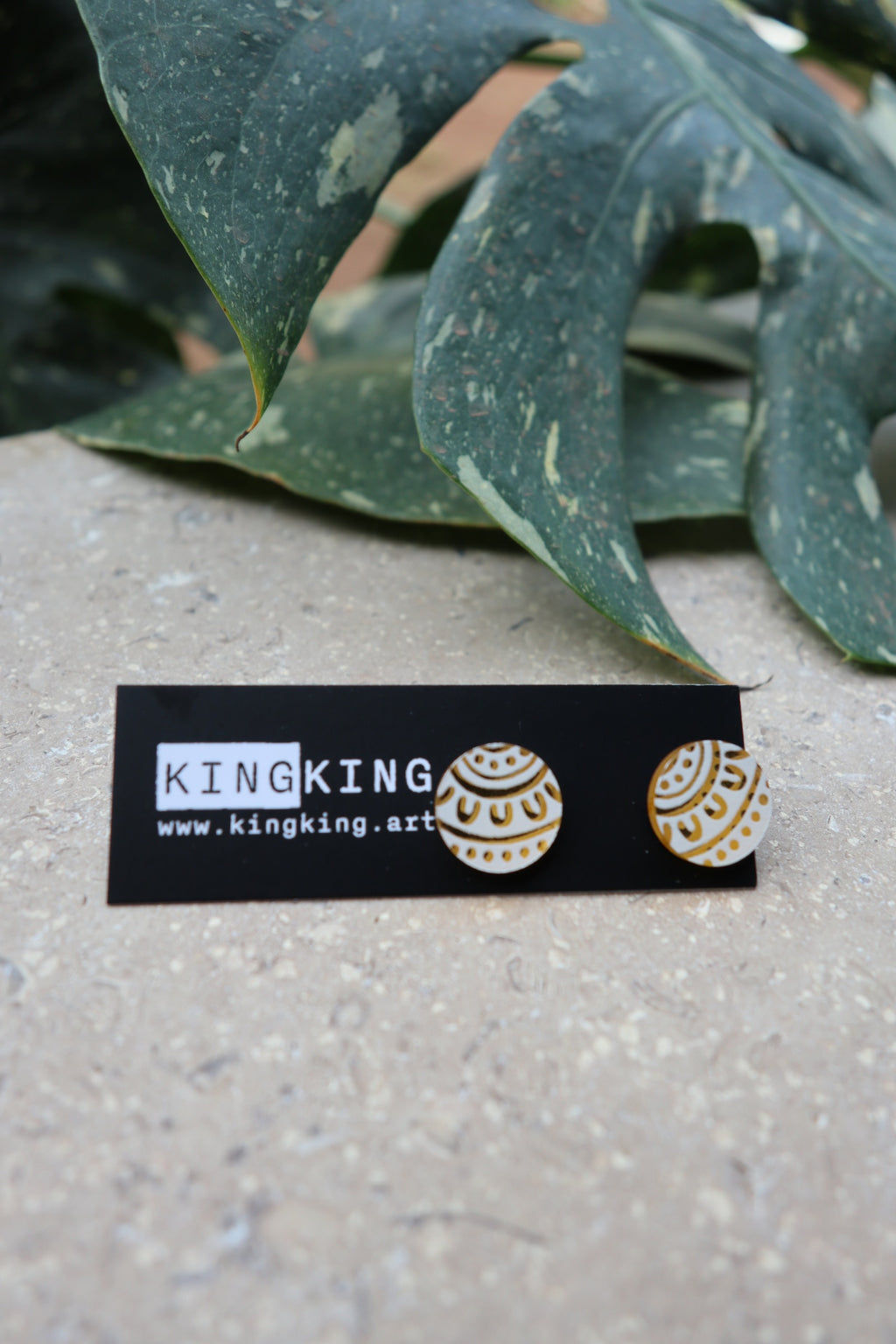 Mirror Circle Stud
