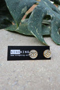 Mirror Circle Stud