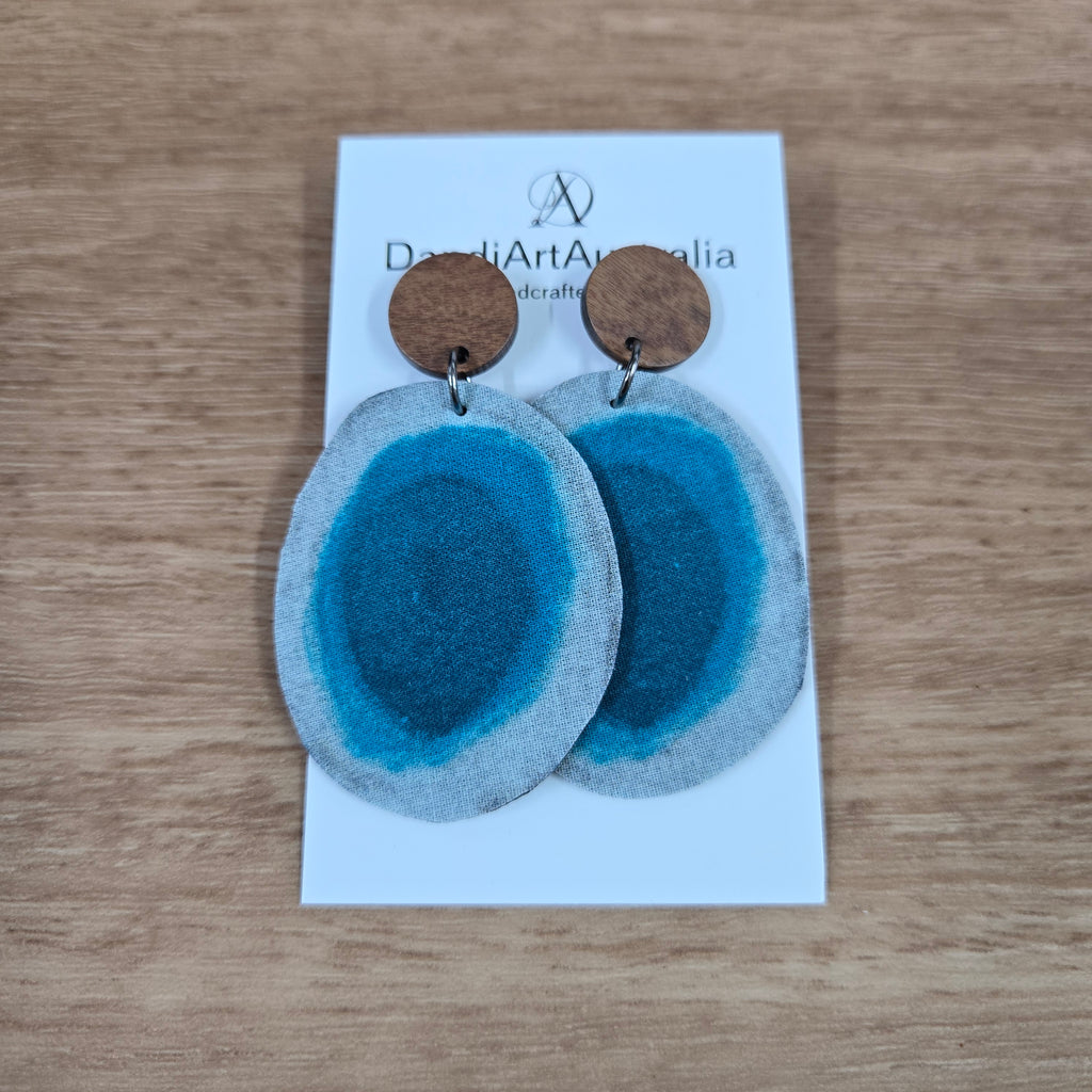 DandiArt x KingKing Fabric Earrings - Handcrafted Wearable Art