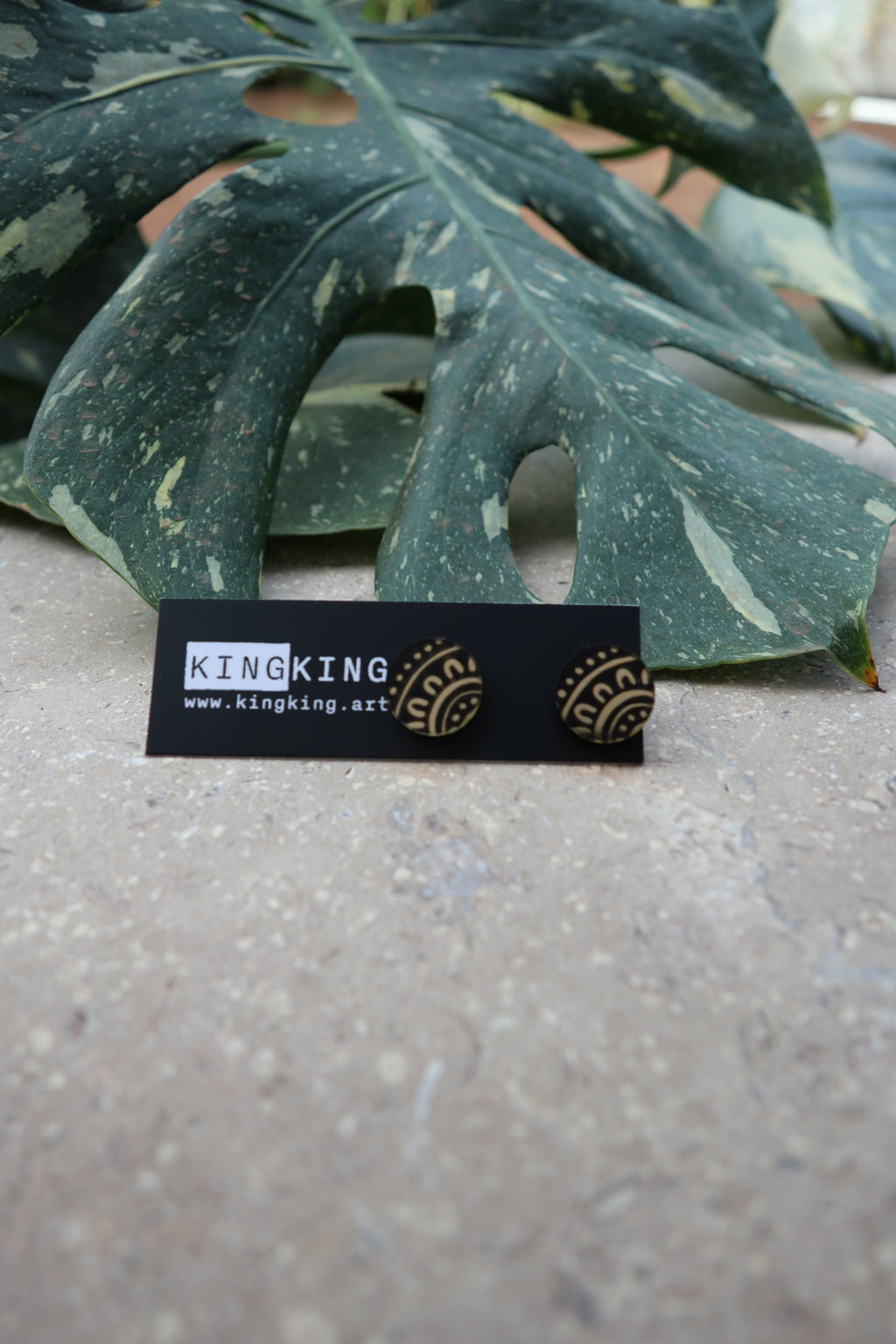 Mirror Circle Stud