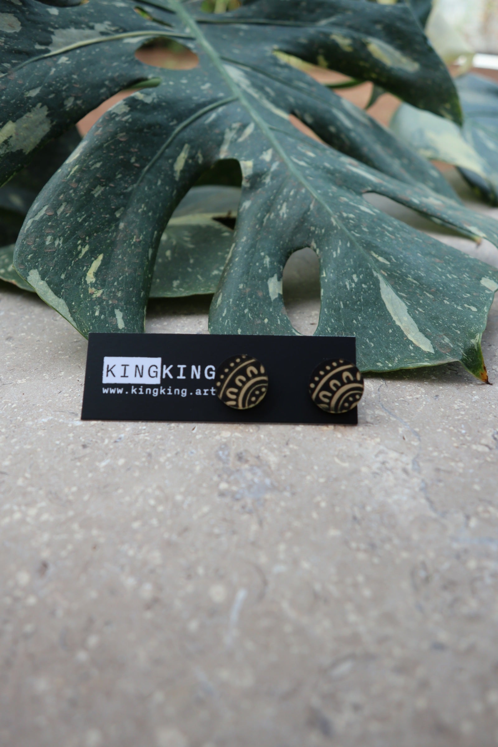 Mirror Circle Stud