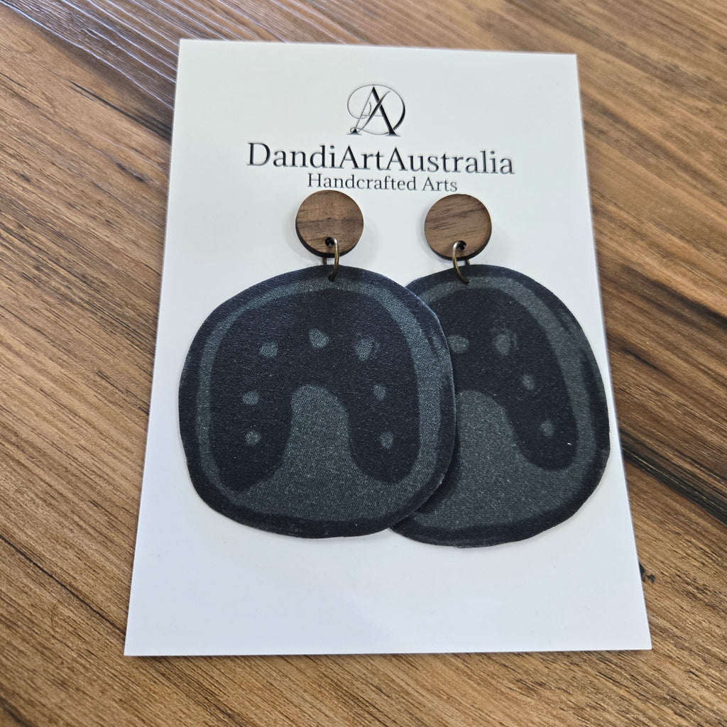 DandiArt x KingKing Fabric Earrings - Handcrafted Wearable Art