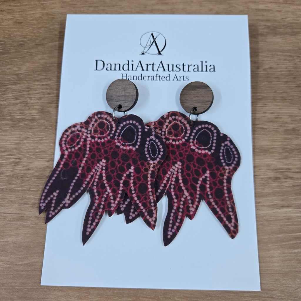 DandiArt x KingKing Fabric Earrings - Handcrafted Wearable Art