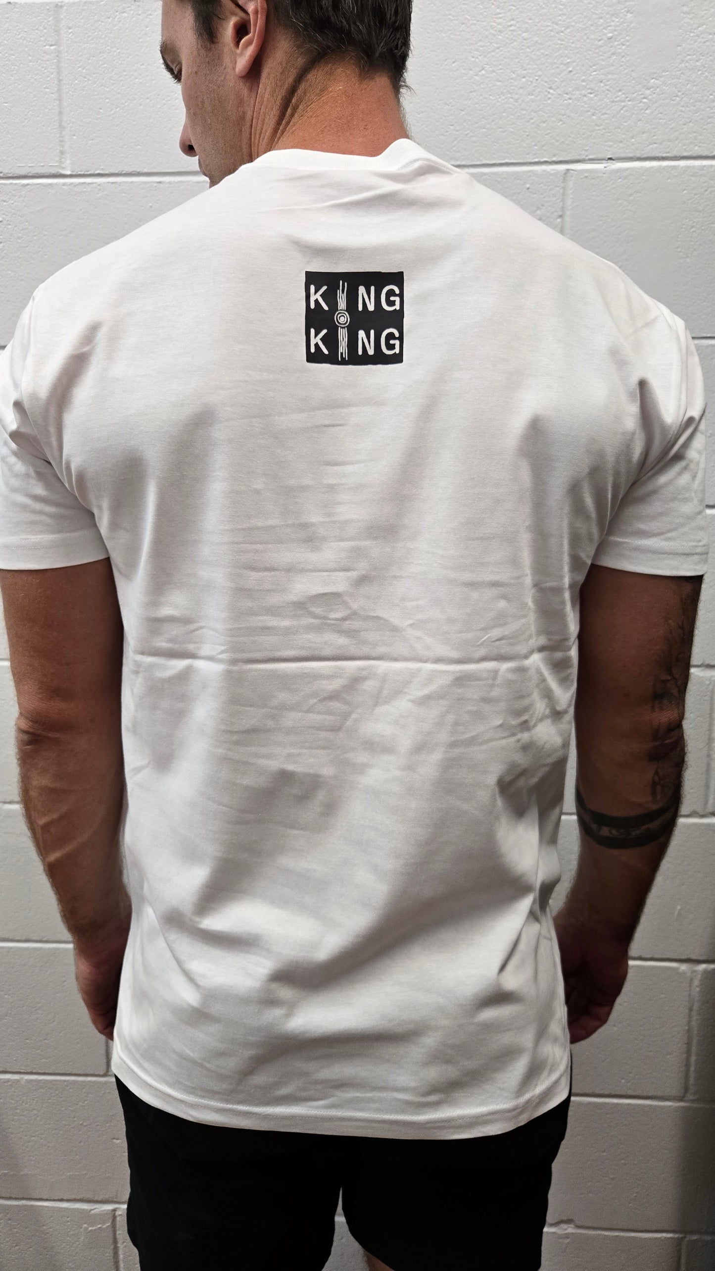 White & Blak Flag Tee