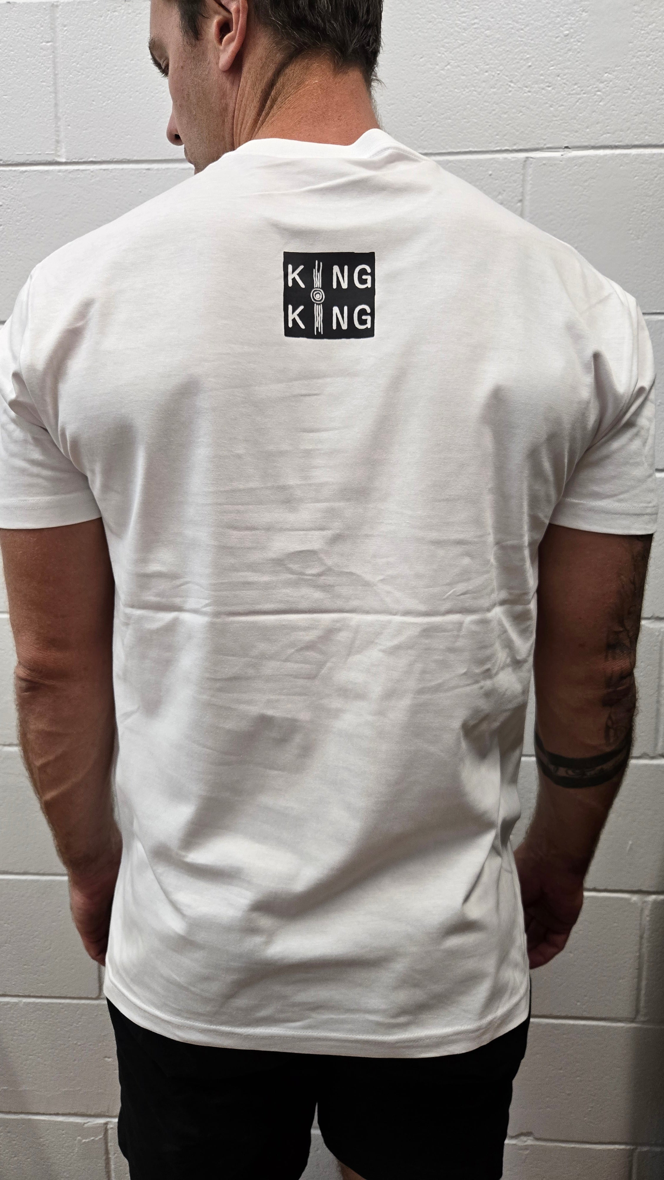 Aboriginal Art Flag Graphic Unisex T-Shirt – White