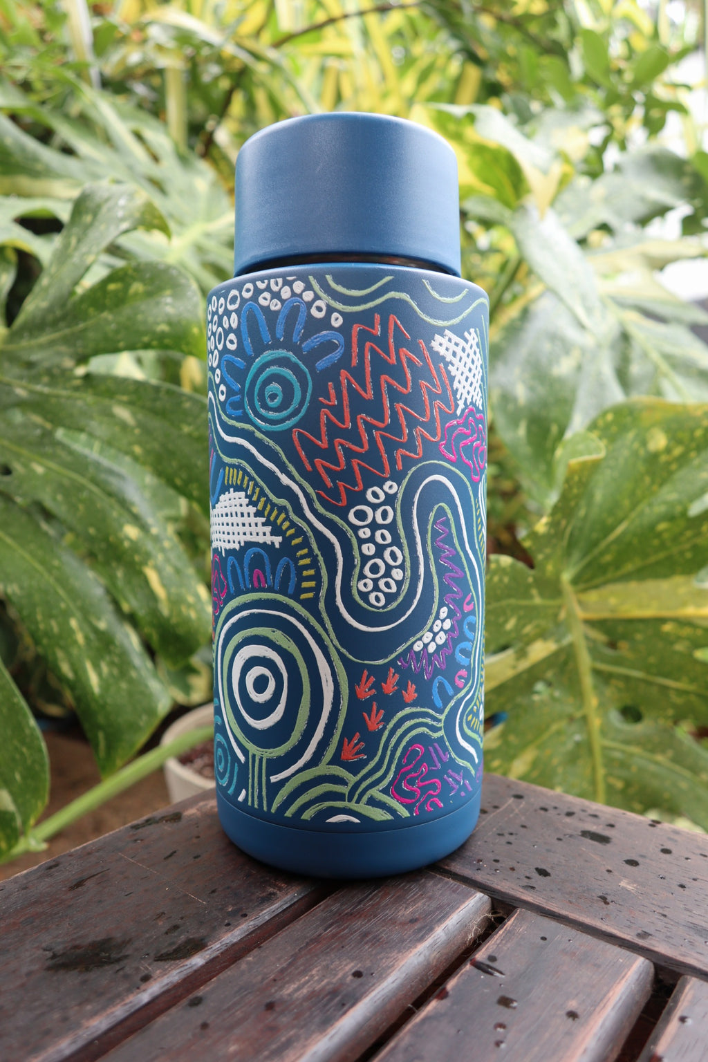 Tracking 1L Water Bottle – Aboriginal Art