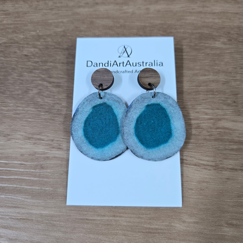 DandiArt x KingKing Fabric Earrings - Handcrafted Wearable Art