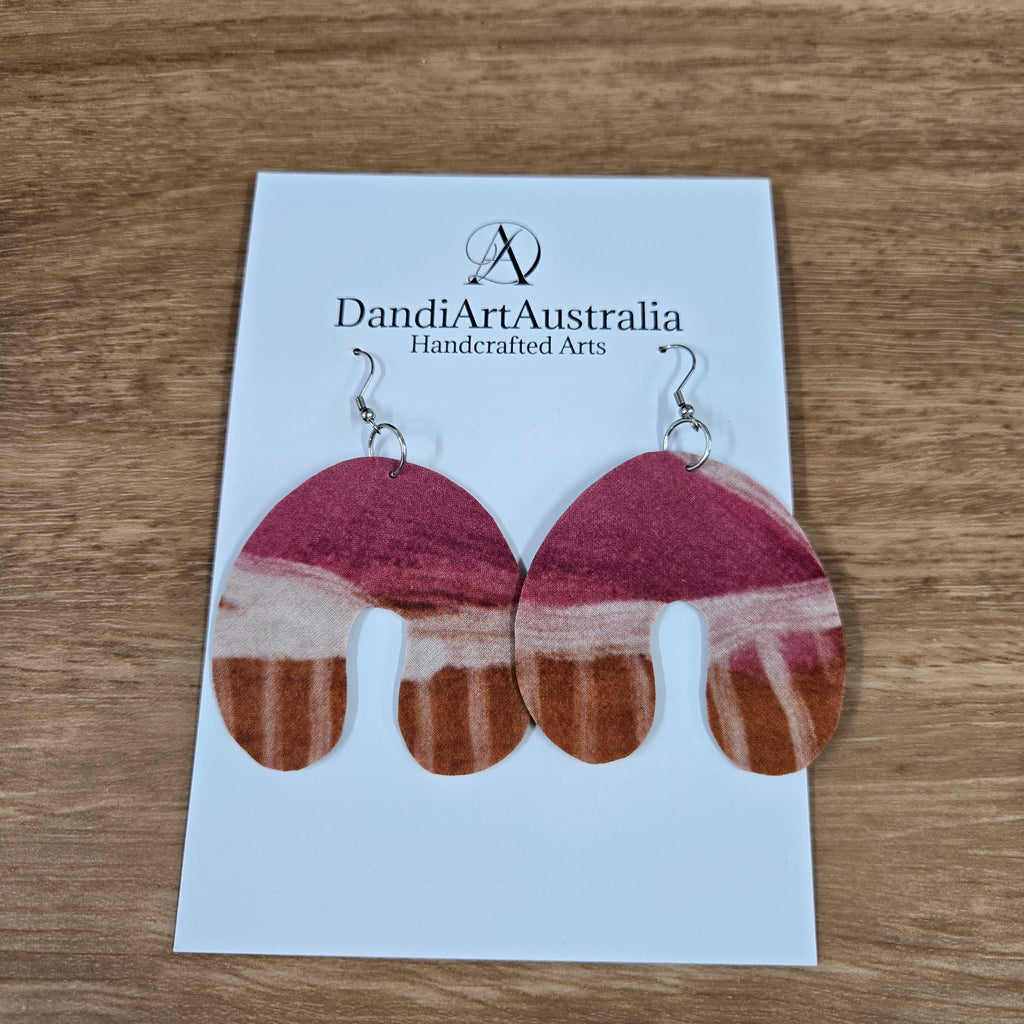 DandiArt x KingKing Fabric Earrings - Handcrafted Wearable Art