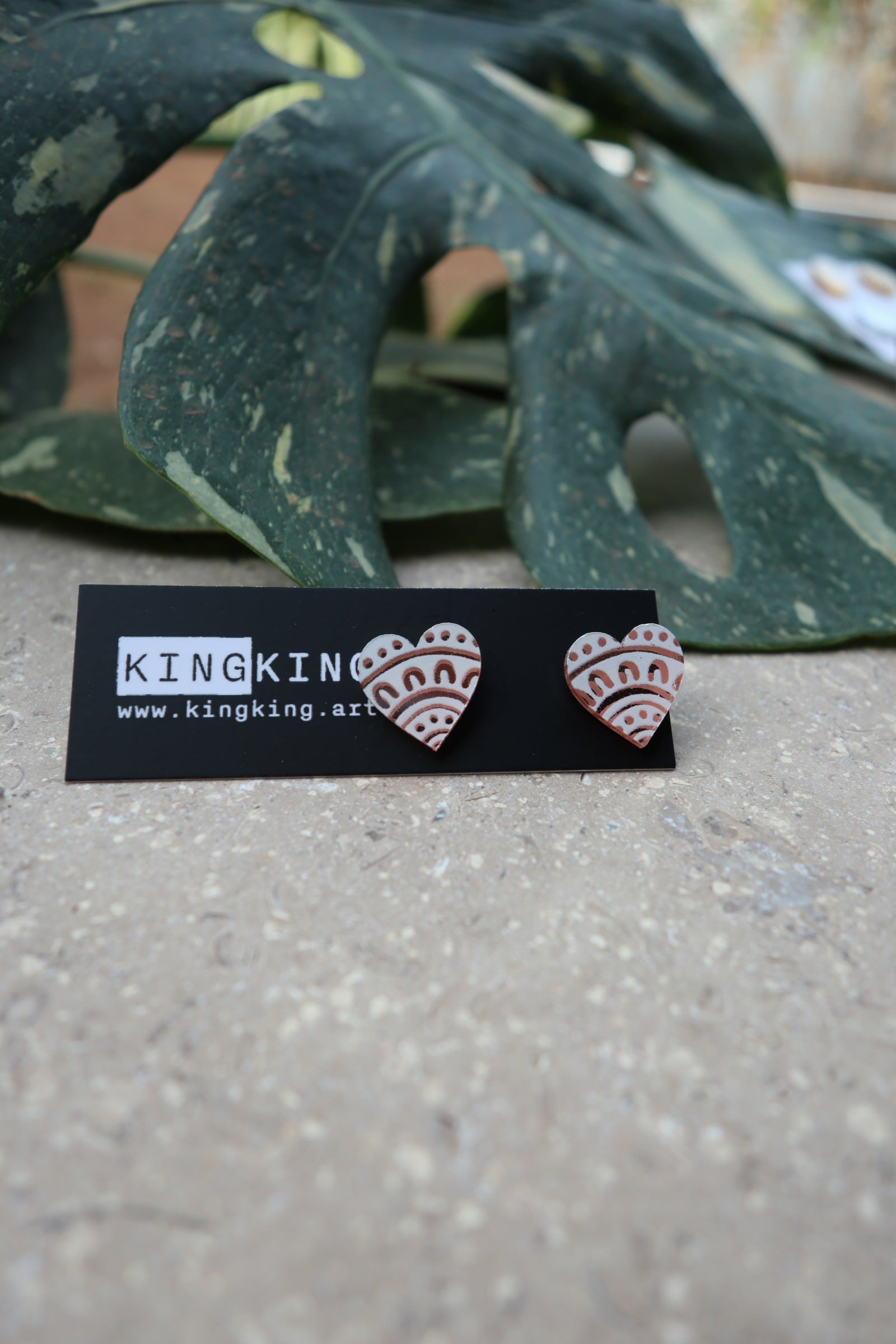 Mirror Heart Stud