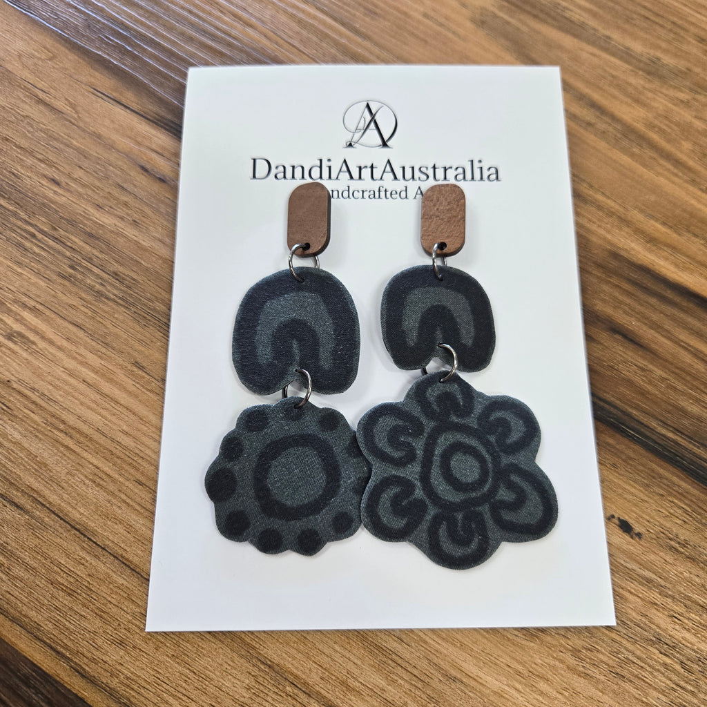 DandiArt x KingKing Fabric Earrings - Handcrafted Wearable Art