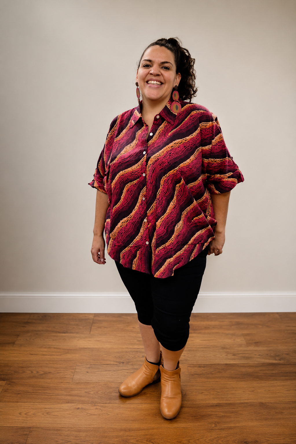 The Cerise Oversized Top
