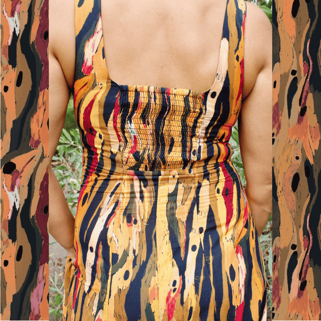 The Tully dress - Eucalyptus Bark