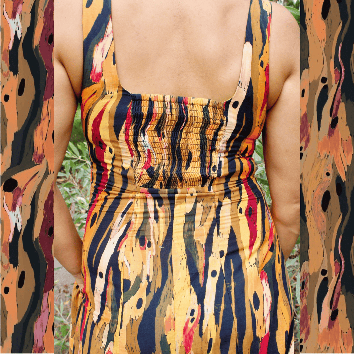 The Tully dress - Eucalyptus Bark